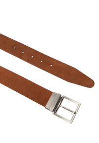 TOMMY HILFIGER - Tommy Hilfiger Pasek Męski Hudson Rev 3.5 AM0AM13945 Brązowy. Kolor: brązowy. Materiał: skóra #2