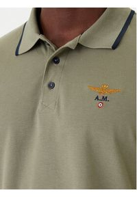 Aeronautica Militare Polo 261PO1308UP00082 Zielony Regular Fit. Typ kołnierza: polo. Kolor: zielony. Materiał: bawełna #3