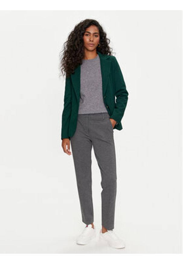 Marella Spodnie materiałowe Gemma 2423786054 Szary Slim Fit. Kolor: szary. Materiał: wiskoza