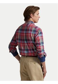 Polo Ralph Lauren Koszula 710P00629002 Czerwony Custom Fit. Typ kołnierza: polo. Kolor: czerwony. Materiał: bawełna #3