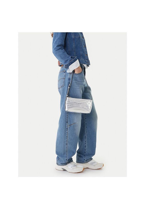 Torebka Tommy Jeans. Kolor: srebrny