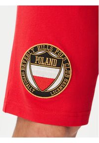 Beverly Hills Polo Club Szorty sportowe F-SS26M-BJ0005 Czerwony Regular Fit. Kolor: czerwony. Materiał: bawełna. Styl: sportowy #5