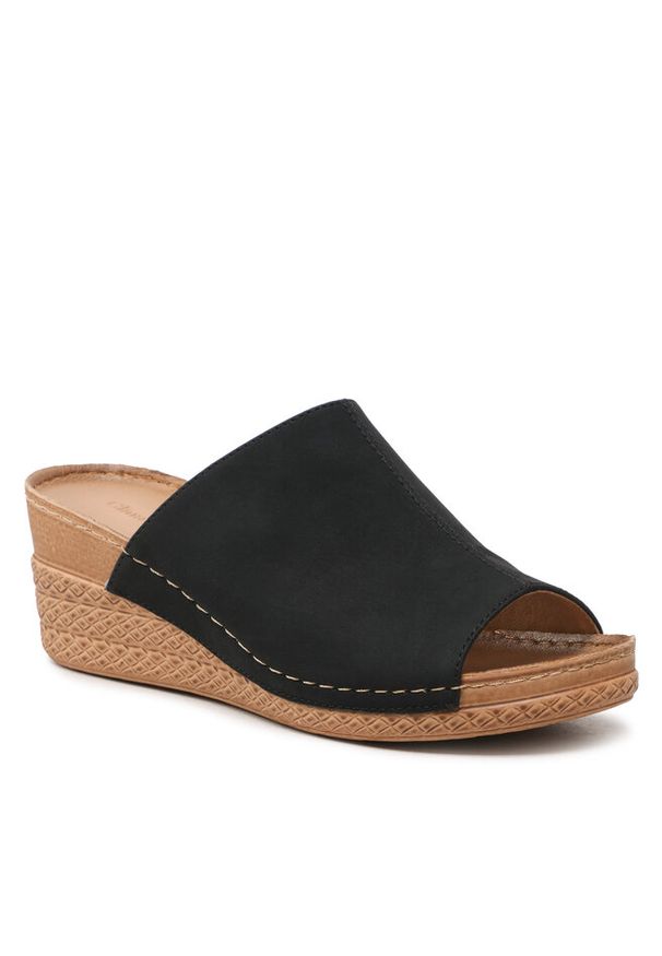 Klapki Clara Barson. Kolor: czarny