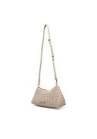 Calvin Klein Torebka Ruched Drop Shoulder Bag LV04K3088G Beżowy. Kolor: beżowy. Materiał: skórzane #3