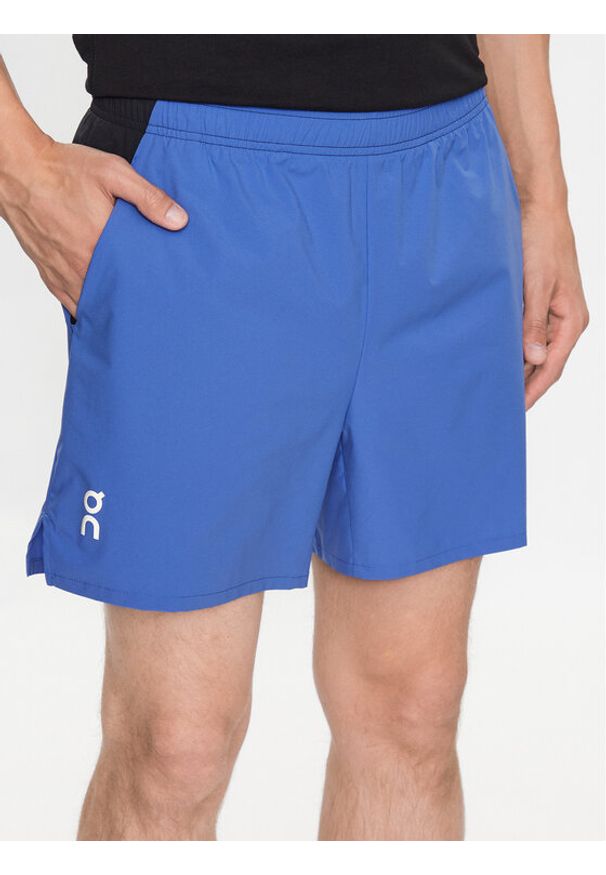 On Szorty sportowe Essential Shorts M 1MD10120959 Niebieski Regular Fit. Kolor: niebieski. Materiał: syntetyk. Styl: sportowy
