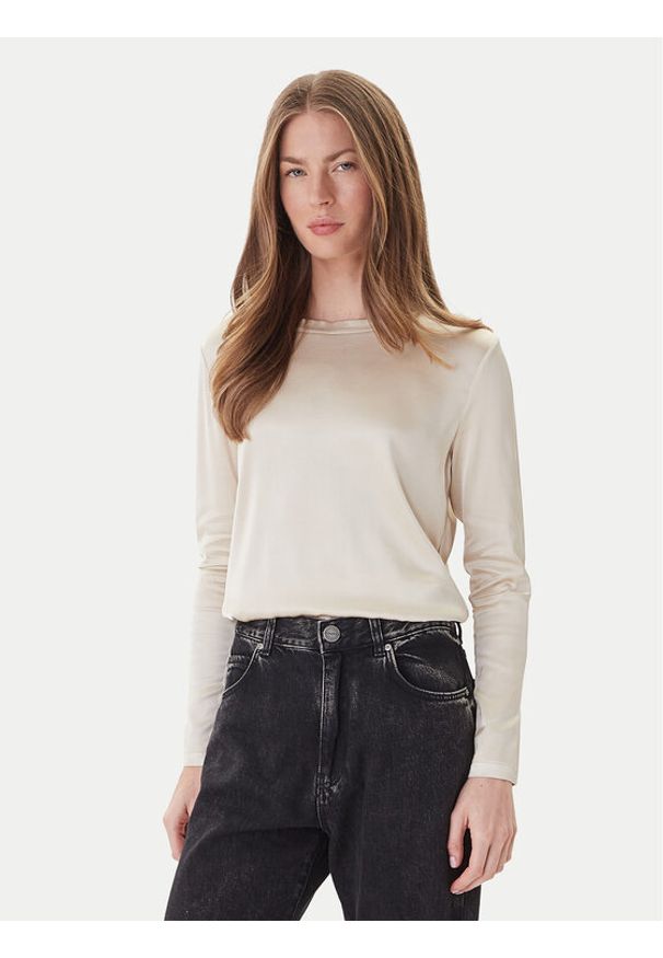 ViCOLO Bluzka TF0244 Écru Regular Fit. Materiał: wiskoza