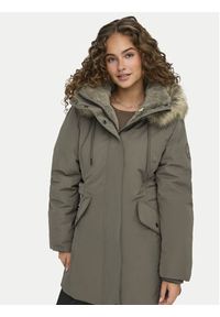 only - ONLY Parka New Priska 15300627 Szary Regular Fit. Kolor: szary. Materiał: syntetyk