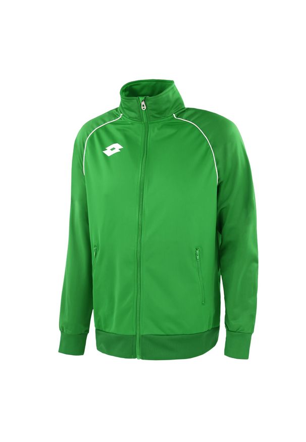 Bluza piłkarska dla dzieci LOTTO JR DELTA PLUS. Kolor: zielony. Szerokość buta: średnie. Sport: piłka nożna