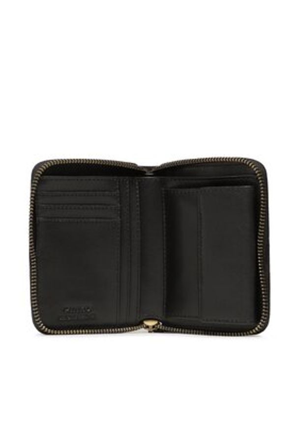 Pinko - PINKO Duży Portfel Damski Taylor Zip Around 100249 A0F1 Czarny. Kolor: czarny. Materiał: skóra