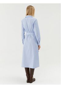 Polo Ralph Lauren Sukienka koszulowa 211910817001 Błękitny Regular Fit. Typ kołnierza: polo. Kolor: niebieski. Materiał: bawełna. Typ sukienki: koszulowe