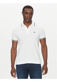 Lacoste Polo PH9875 Biały Regular Fit. Typ kołnierza: polo. Kolor: biały. Materiał: syntetyk, bawełna
