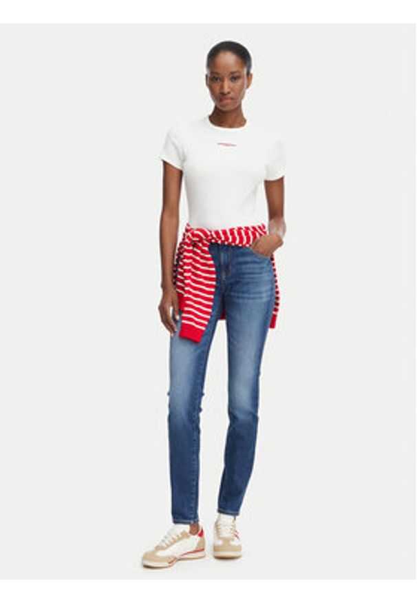 Tommy Jeans Jeansy Sophie DW0DW23101 Granatowy Skinny Fit. Kolor: niebieski