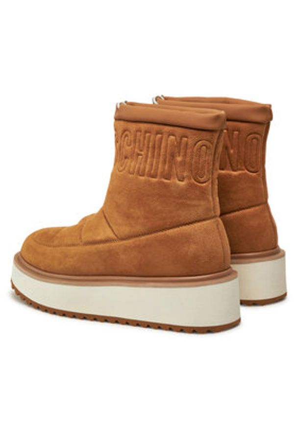 Love Moschino - LOVE MOSCHINO Botki JA24266I0LJAW208 Brązowy. Kolor: brązowy. Materiał: materiał