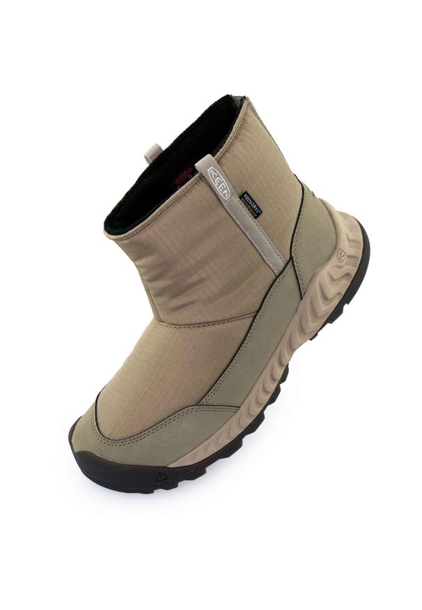 keen - Keen damskie botki zimowe Hood NXIS Pull-On WP Timberwolf/Plaza. Kolor: wielokolorowy. Sezon: zima
