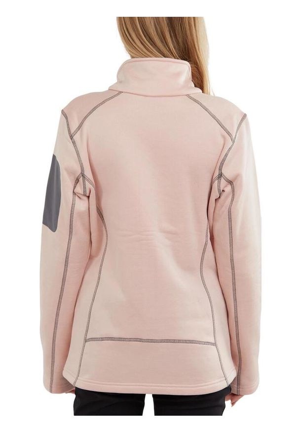FUNDANGO - Sweter polarowy damski Fundango Antila Fleece. Kolor: różowy. Materiał: polar. Sezon: zima. Sport: turystyka piesza