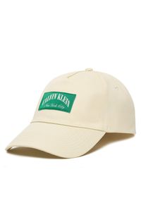 Czapka z daszkiem Calvin Klein. Kolor: beżowy #1