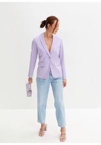bonprix - Żakiet. Kolor: fioletowy. Styl: elegancki #3