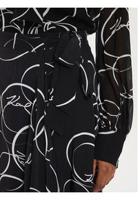Karl Lagerfeld - KARL LAGERFELD Spódnica midi 245W1203 Czarny Regular Fit. Kolor: czarny. Materiał: wiskoza