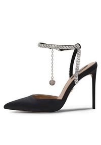 Nine West Sandały ALMAAS SJ1483-2 Czarny. Kolor: czarny. Materiał: materiał