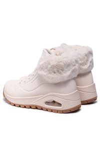 skechers - Skechers Sneakersy Uno Fall Air 167274/NAT Beżowy. Kolor: beżowy. Materiał: skóra