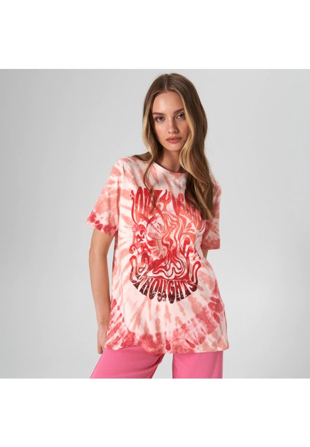 Sinsay - Koszulka tie dye - Wielobarwny