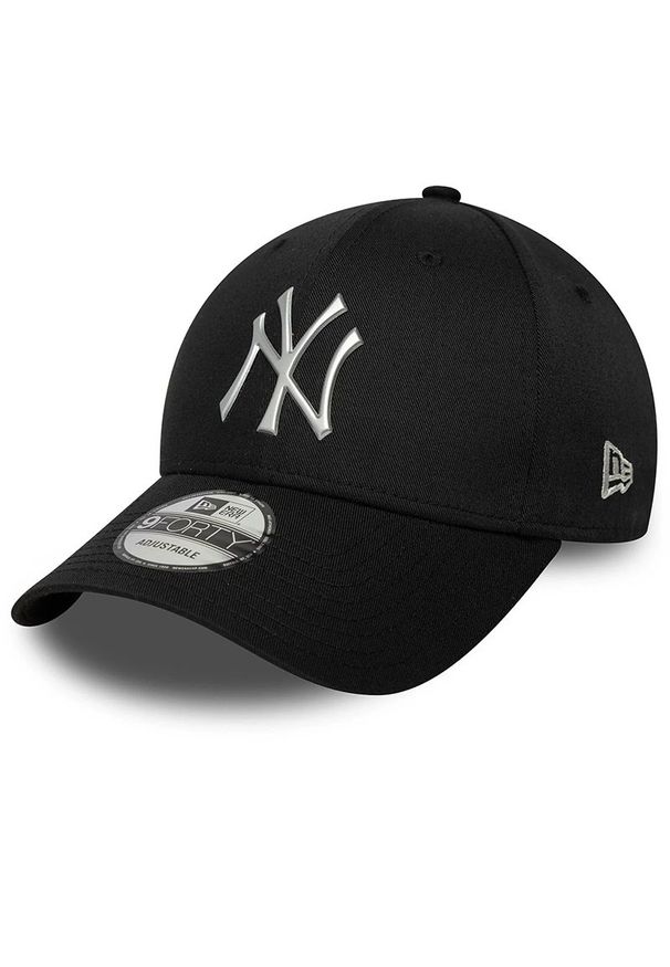 Czapka unisex New Era New York Yankees MLB Metallic 9FORTY 60771846 - czarna. Kolor: czarny. Materiał: poliester, bawełna, materiał. Styl: elegancki, klasyczny