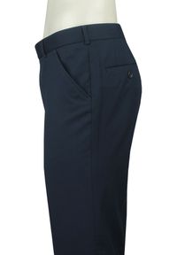 Męski, Taliowany Garnitur (Wesele, Studniówka) - Casino - Ciemny Granat. Materiał: poliester, wiskoza #8