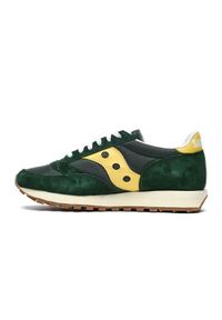 Buty do chodzenia męskie Saucony Jazz 81. Zapięcie: sznurówki. Kolor: zielony. Materiał: guma, skóra. Szerokość cholewki: normalna. Sport: turystyka piesza