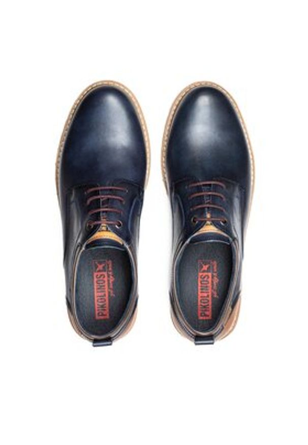 Pikolinos Półbuty M8J-4183 Niebieski. Kolor: niebieski. Materiał: skóra