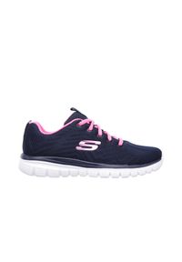 skechers - Buty damskie sportowe Skechers GET CONNECTED. Okazja: na co dzień. Kolor: różowy, niebieski, wielokolorowy, biały #1