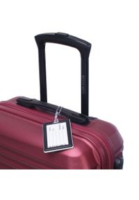 Wittchen - Mała walizka z zawieszką bordowa. Kolor: czerwony. Materiał: guma #8