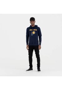 New Era - Bluza z kapturem Indiana Pacers NBA. Typ kołnierza: kaptur. Kolor: niebieski. Sport: koszykówka