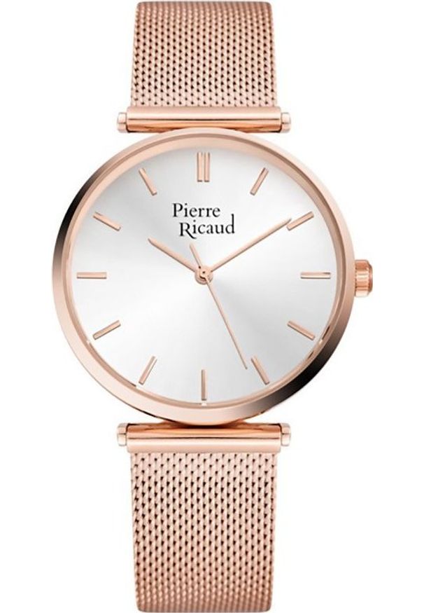 Zegarek Pierre Ricaud Zegarek damski Pierre Ricaud P22096.91R3Q różowe złoto. Kolor: złoty, wielokolorowy, różowy
