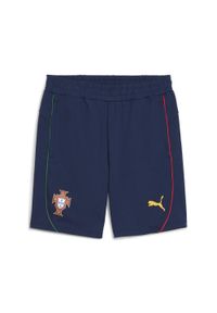 Puma - Męskie szorty Portugalia Casuals PUMA Persian Blue Sunny Yellow. Kolor: niebieski, wielokolorowy, żółty. Sport: piłka nożna