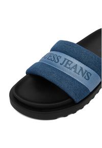 Guess Jeans Klapki EO-GJ2123 Niebieski. Kolor: niebieski. Materiał: materiał #5