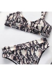 Intica - Strój kąpielowy dwuczęściowy z ozdobnym kółkiem na lato Antra. Kolor: czarny. Materiał: materiał #3