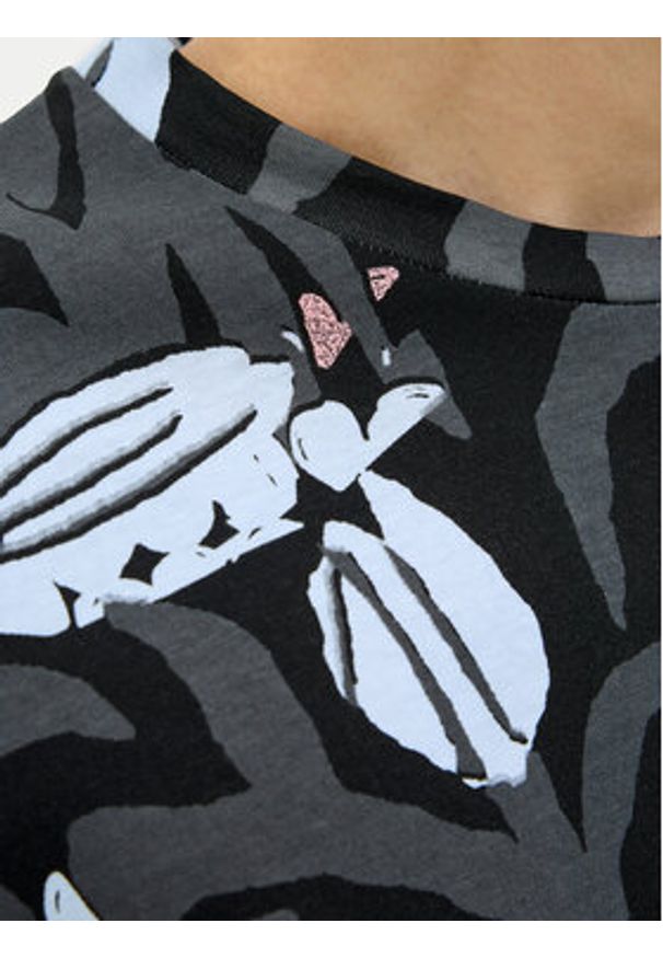 Jack & Jones - Jack&Jones T-Shirt Almeria 12276912 Czarny Regular Fit. Kolor: czarny. Materiał: bawełna