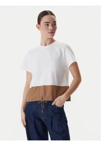 Marella T-Shirt Zorro 2615111141 Beżowy Relaxed Fit. Kolor: beżowy. Materiał: bawełna #1