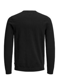 Jack & Jones - Jack&Jones Sweter Basic 12137190 Czarny Regular Fit. Kolor: czarny. Materiał: bawełna