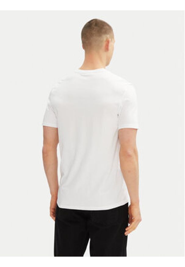 Calvin Klein Jeans T-Shirt LV040HM298 Biały Regular Fit. Kolor: biały. Materiał: bawełna