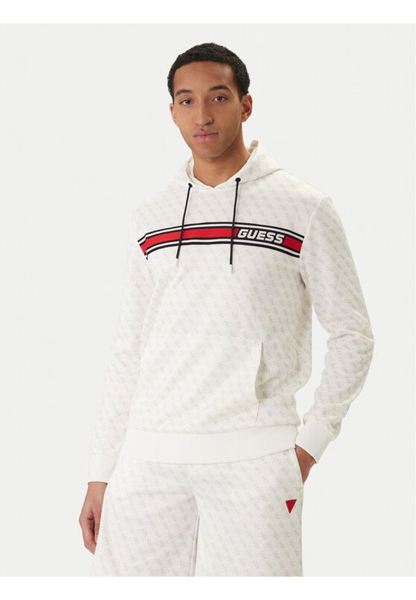 Guess Bluza Z4BQ30 K7122 Écru Regular Fit. Materiał: syntetyk