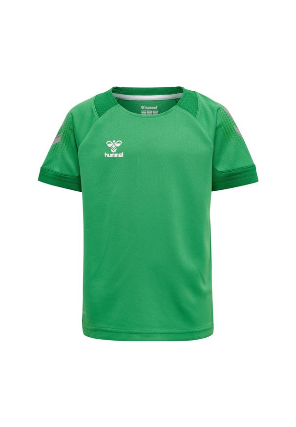 Dziecięcy dżersej poliestrowy Hummel Lead. Kolor: zielony. Materiał: jersey, poliester. Sport: piłka ręczna
