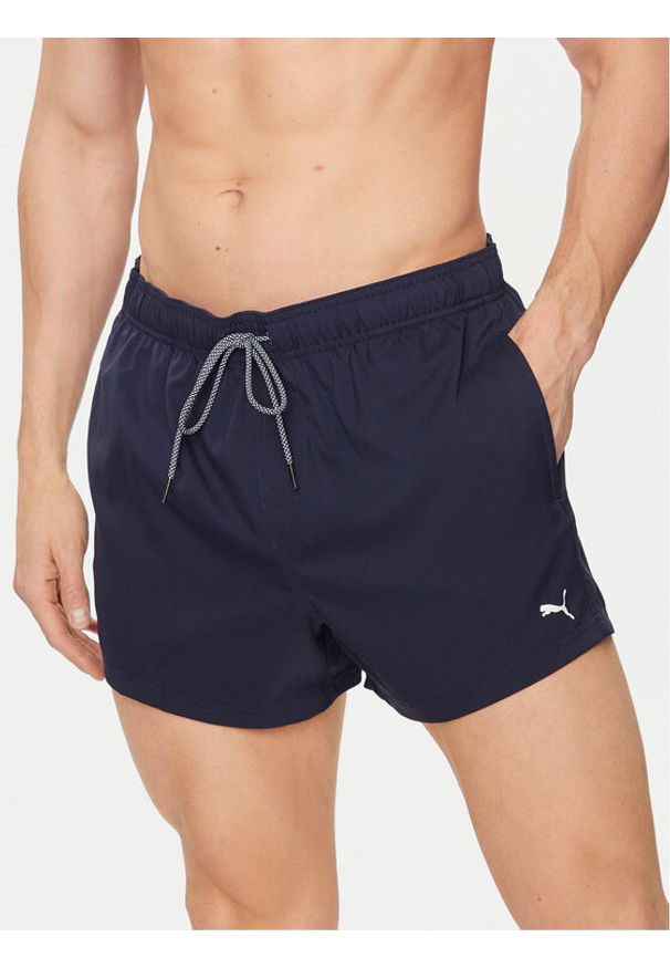 Puma Szorty kąpielowe 907658 Granatowy Regular Fit. Kolor: niebieski. Materiał: syntetyk