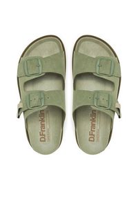D.Franklin Klapki DFSH407001 Khaki. Kolor: brązowy. Materiał: zamsz, skóra #3