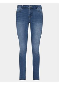 Morgan Jeansy 241-PARDA Granatowy Slim Fit. Kolor: niebieski