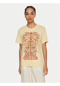 Adidas - adidas T-Shirt FARM Rio Graphic IV9759 Żółty Regular Fit. Kolor: żółty. Materiał: bawełna