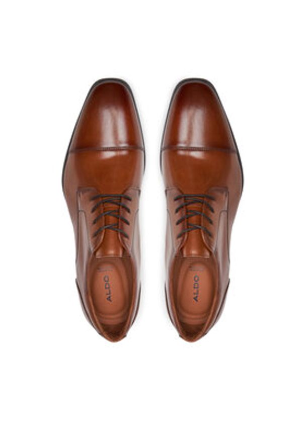 Aldo Półbuty Callahan 13647020 Brązowy. Kolor: brązowy. Materiał: lakier, skóra