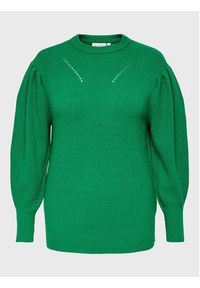ONLY Carmakoma Sweter Fia 15263804 Zielony Regular Fit. Kolor: zielony. Materiał: wiskoza #3