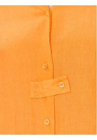 Seidensticker Sukienka koszulowa 60.134909 Pomarańczowy Regular Fit. Kolor: pomarańczowy. Materiał: len. Typ sukienki: koszulowe