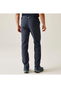 Regatta - Męskie spodnie trekkingowe Fenton Softshell. Kolor: niebieski. Materiał: softshell. Sezon: lato. Sport: turystyka piesza #2